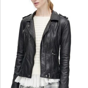 Rebecca Taylor Washed Leather Jacket; size 4